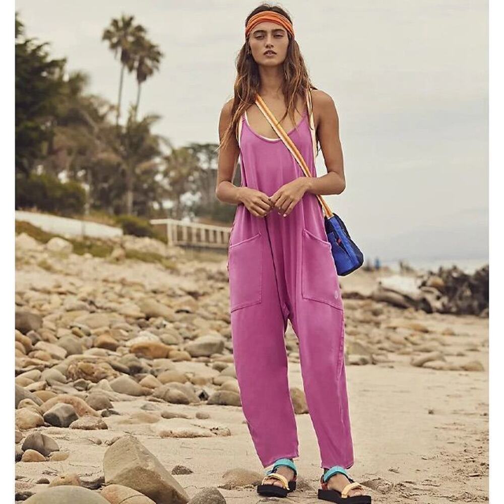 Free People Hot Shot Onesie Sz Medium - oversized!